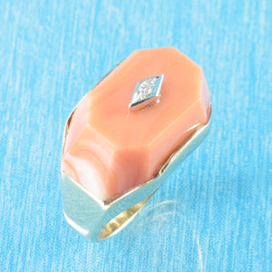 3201282-Genuine-Natural-Pink-Coral-Diamond-14K-Solid-Yellow-Gold-Ring