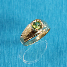 Load image into Gallery viewer, 3300153-14K-Solid-Yellow-Gold-Peridot-Solitaire-Ring-for-Man-or-Lady