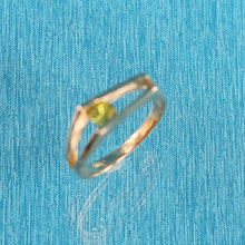 Load image into Gallery viewer, 3300163-14K-Solid-Yellow-Gold-Peridot-Solitaire-Ring