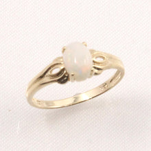 Load image into Gallery viewer, 3300410-14k-Yellow-Gold-Cabochon-Oval-Opal-Solitaire-Ring