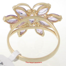 Load image into Gallery viewer, 3300512-14k-Yellow-Solid-Gold-Marquise-Amethyst-Butterfly-Cocktail-Ring