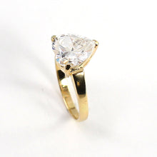 Load image into Gallery viewer, 3300522-Heart-Cubic-ZirconiaReal-14k-Solid-Yellow-Gold-Ring