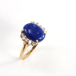 3300541-Real-Lapis-Cubic-Zirconia-14k-Solid-Yellow-Gold-Ring