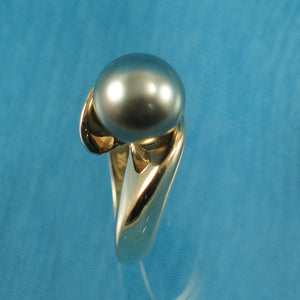 3T00023-Genuine-Natural-Silver-Tahitian-Pearl-14kt-Solid-Yellow-Gold-Ring