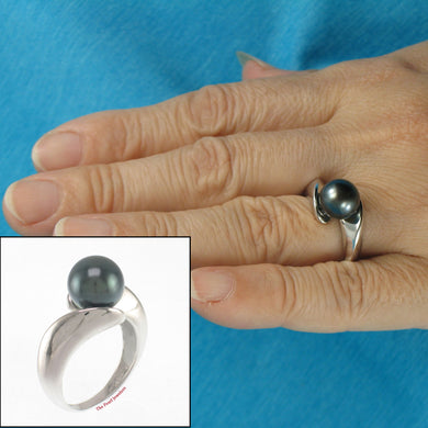 3T00026B-Genuine-Black-Tahitian-Pearl-14kt-White-Solid-Gold-Solitaire-Ring