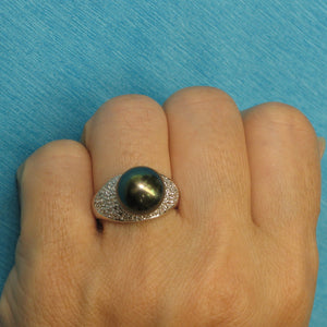 3T00136-Genuine-Diamonds-Black-Tahitian-Pearl-14kt-White-Solid-Gold-Cocktail-Ring