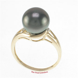 3T00221-Beautiful-Genuine-Black-Tahitian-Pearl-14kt-Solid-Yellow-Gold-Solitaire-Ring