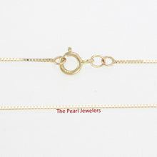 Load image into Gallery viewer, 580011-Real-Solid-14k-Yellow-Gold-0.6mm-Classic-Box-Chain-Necklace