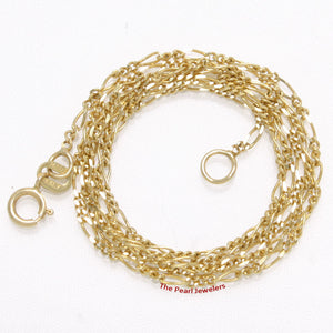 580013-14k-Yellow-Solid-Gold-1.3mm-Highly-Polished-Figaro-Chain-Necklace