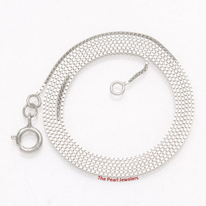 580014-Real-14k-Solid-White-Gold-0.6 mm-Classic-Box-Chain-Necklaces