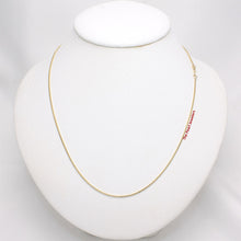 Load image into Gallery viewer, 580015-14k-Solid-Yellow-Gold-1.0mm-Classic-Box-Chain-Necklace