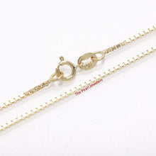 Load image into Gallery viewer, 580015-14k-Solid-Yellow-Gold-1.0mm-Classic-Box-Chain-Necklace