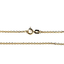 Load image into Gallery viewer, 580022C-14k-Yellow-Solid-Gold-Cable-D/C-Style-Chain-Necklace