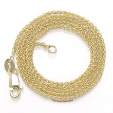 Load image into Gallery viewer, 580025-14k-Solid-Yellow-Gold-Round-Wheat-Style-Chain-Necklace