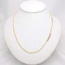 Load image into Gallery viewer, 580026-14k-Solid-Yellow-Gold-Round-Wheat-Style-Chain-Necklace
