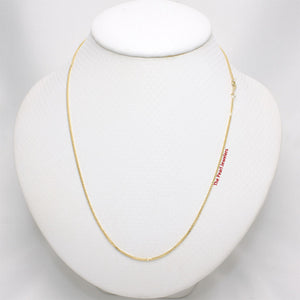 580027-14k-Solid-Yellow-Gold-Square-Wheat-Style-Chain-Necklace