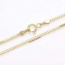 Load image into Gallery viewer, 580028-Solid-14k-Yellow-Gold-Flat-Wheat-Style-Chain-Necklace