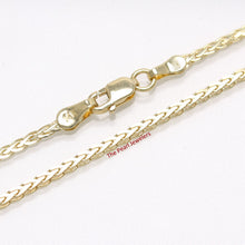 Load image into Gallery viewer, 580029-Solid-14k-Yellow-Gold-Chain-1.9mm-Width-Flat-Wheat-Style-Necklace