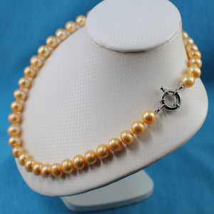 600027G41-Golden-Pearl-Hand-Knot-Jumbo-Spring-Ring-Clasp-Necklace