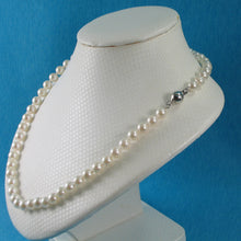 Load image into Gallery viewer, 600084S24-Beautiful-Akoya-White-Pearl-Hand-Knot-Necklace