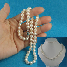 Load image into Gallery viewer, 600084S24-Beautiful-Akoya-White-Pearl-Hand-Knot-Necklace