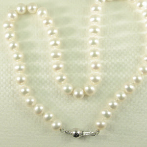 600248S24-Beautiful-White-Pearl-Hand-Knot-Necklace-925-Silver-Clasp