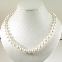 Load image into Gallery viewer, 600248S24-Beautiful-White-Pearl-Hand-Knot-Necklace-925-Silver-Clasp