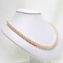 Load image into Gallery viewer, 600365G24-Love-Hearts-Peach-Cultured-Pearl-Necklace-Safely-Clasp