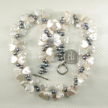 Load image into Gallery viewer, 613144S31-Unique-Design-Heart-Shape-Coin-Rice-Pearl-Necklace