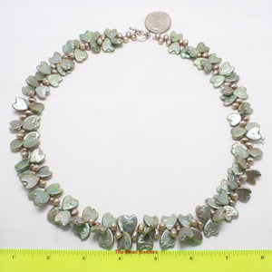 613281S31-Unique-Design-Heart-Freshwater-Coin-Shape-Rice-Pearl-Necklace