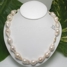 Load image into Gallery viewer, 620548D34-Baroque-Romantic-White-Nucleated-Pearl-Necklaces-in-14k-Gold