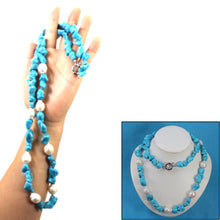 Load image into Gallery viewer, 629392G41-Baroque-Freshwater-Pearl-Turquoise-Necklaces