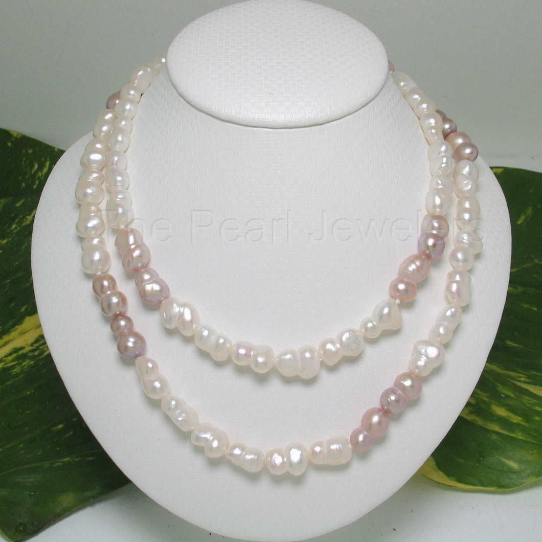 630177P-White-Pink-Baroque-Peanut-Shaped-Endless-Necklace