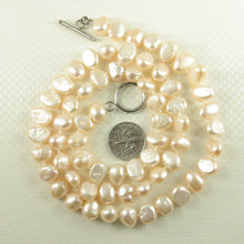 Load image into Gallery viewer, 631637S19H-Baroque-Peach-Pearl-Individually-Hand-Knot-Necklaces