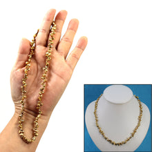 Load image into Gallery viewer, 636037G26-Baroque-3.5-4mm-Golden-green-Keshi-Pearl-Necklace