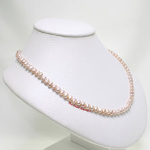 Load image into Gallery viewer, 640043G26-Genuine-Pink-Small-Baroque-Pearl-Necklace