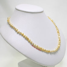 Load image into Gallery viewer, 641001G26-Golden-Yellow-Small-Baroque-Pearl-Simple-Style-Necklace