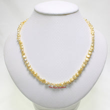 Load image into Gallery viewer, 641001G26-Golden-Yellow-Small-Baroque-Pearl-Simple-Style-Necklace