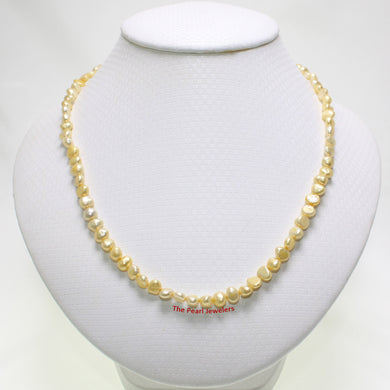 641001G26-Golden-Yellow-Small-Baroque-Pearl-Simple-Style-Necklace