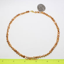 Load image into Gallery viewer, 643327G26-Marigold-Colored-Small-Baroque-Pearl-Simple-Style-Necklace