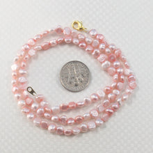 Load image into Gallery viewer, 643407G26-Simple-Beautiful-Misty-Rose-Mine-Baroque-Pearls-Necklace