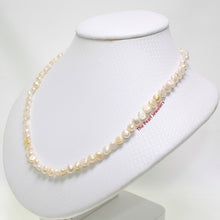 Load image into Gallery viewer, 646093G26-White-Small-Baroque-Freshwater-Pearl-Simple-Style-Necklace