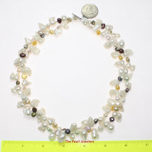 Load image into Gallery viewer, 649190S31C-White-Baroque-Shaped-Freshwater-Pearls-Twist-Necklace