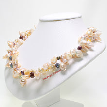 Load image into Gallery viewer, 649739S31-Peach-Tone-Baroque-Freshwater-Pearls-Twist-Necklace