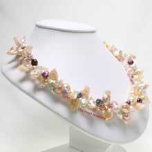 Load image into Gallery viewer, 649739S31-Peach-Tone-Baroque-Freshwater-Pearls-Twist-Necklace