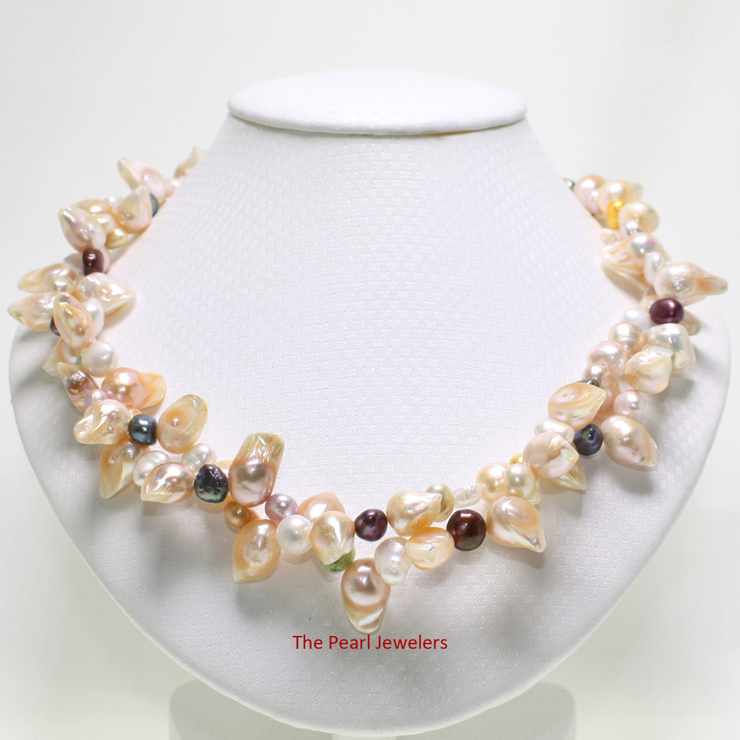 649739S31-Peach-Tone-Baroque-Freshwater-Pearls-Twist-Necklace