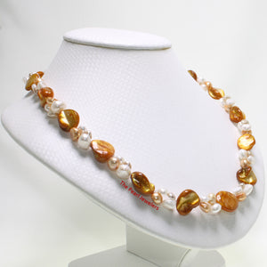649987G26-Golden-Mother-of-Pearl-Freshwater-Pearls-Simple-Style-Necklace