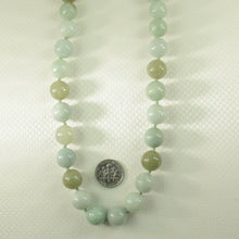 Load image into Gallery viewer, 650084-34-Round-Mix-Green-Jadeite-Knot-Between-Bead-Necklace