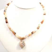 Load image into Gallery viewer, 650085G66-Drop-Shaped-Natural-Multi-Color-Agate-Necklace