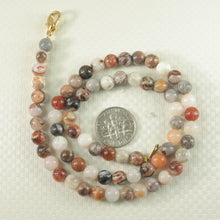 Load image into Gallery viewer, 650109G26-6mm-Multi-Color-Agate-Necklace